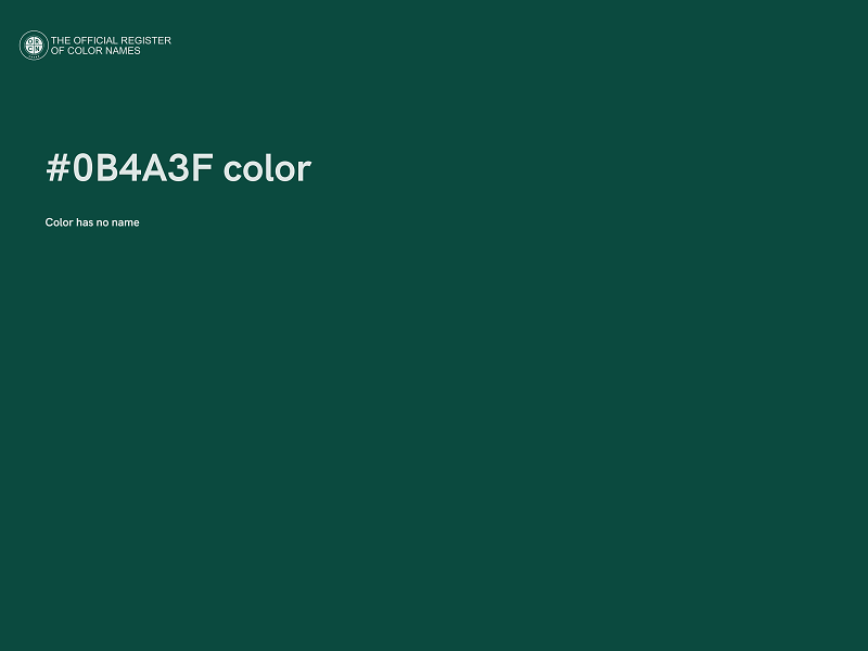 #0B4A3F color image