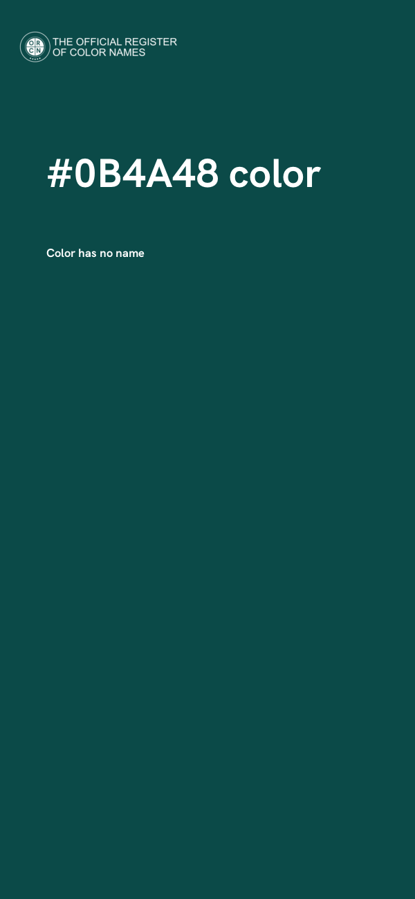 #0B4A48 color image
