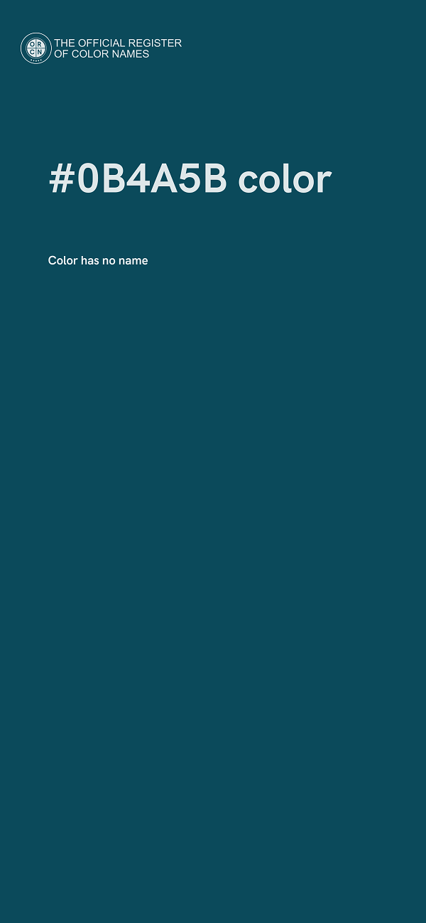 #0B4A5B color image