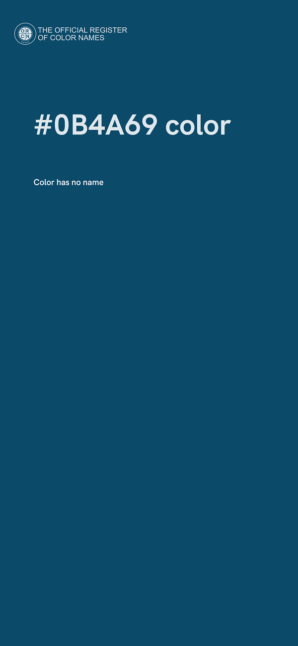 #0B4A69 color image