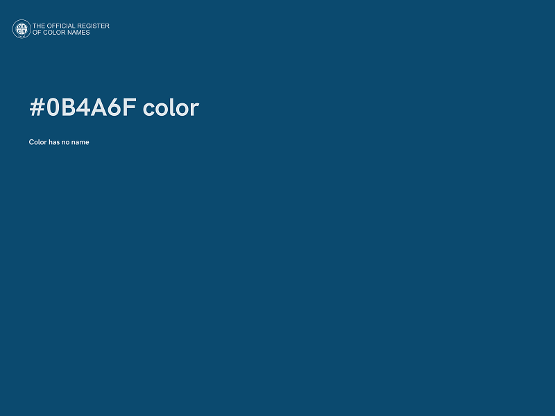 #0B4A6F color image