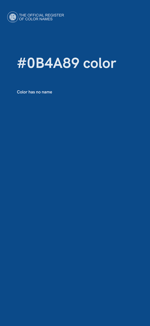 #0B4A89 color image