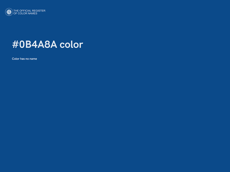 #0B4A8A color image