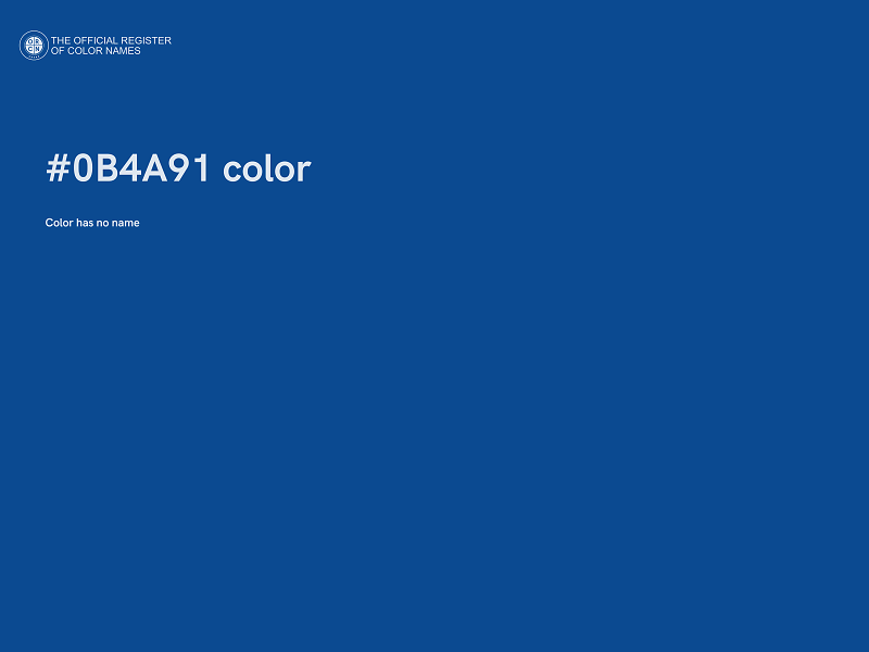 #0B4A91 color image