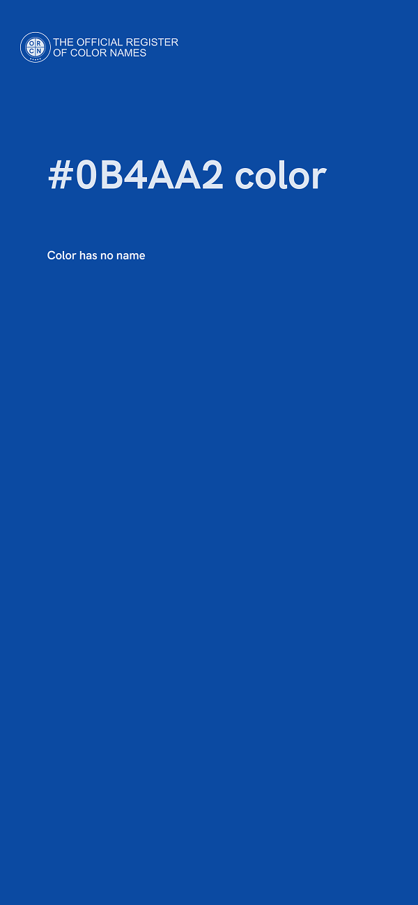 #0B4AA2 color image
