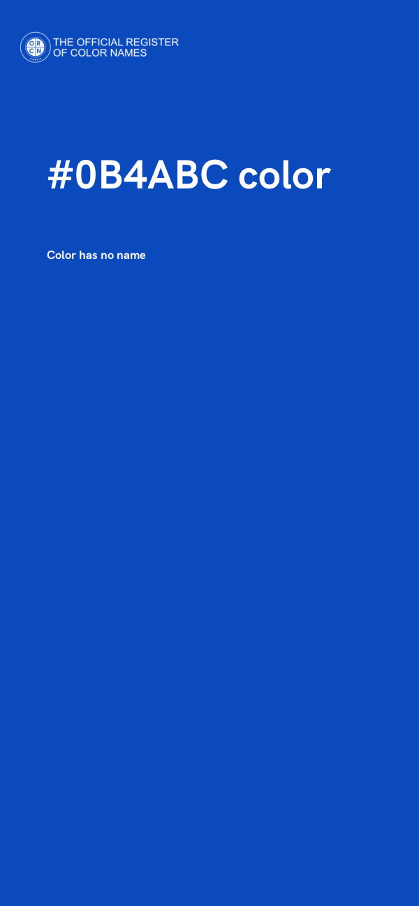 #0B4ABC color image