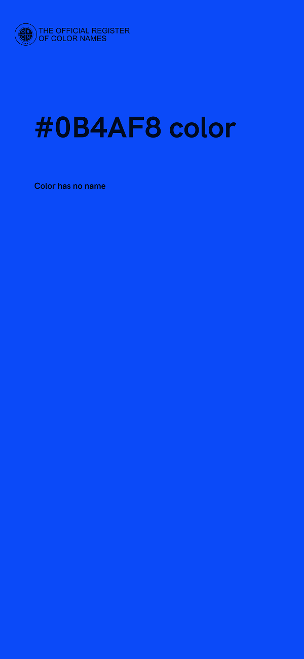 #0B4AF8 color image