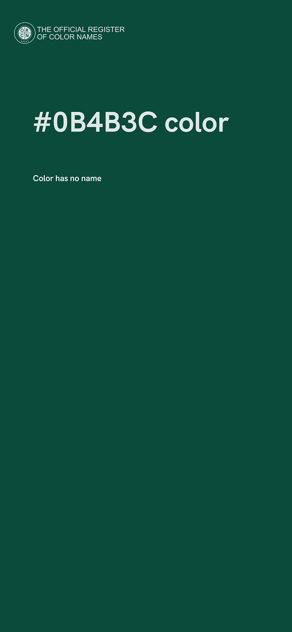 #0B4B3C color image