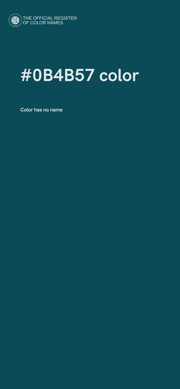 #0B4B57 color image