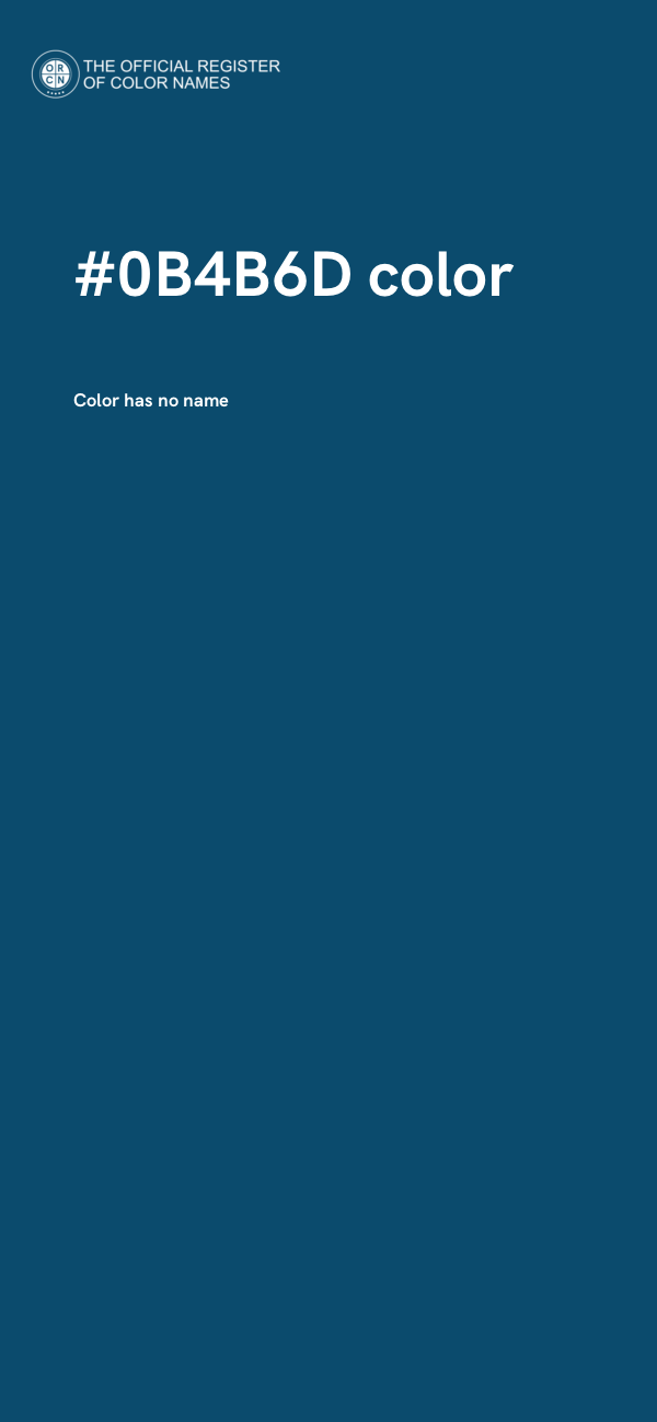 #0B4B6D color image