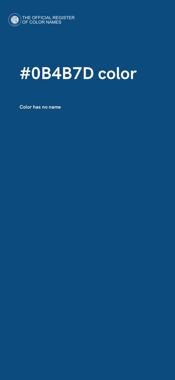 #0B4B7D color image