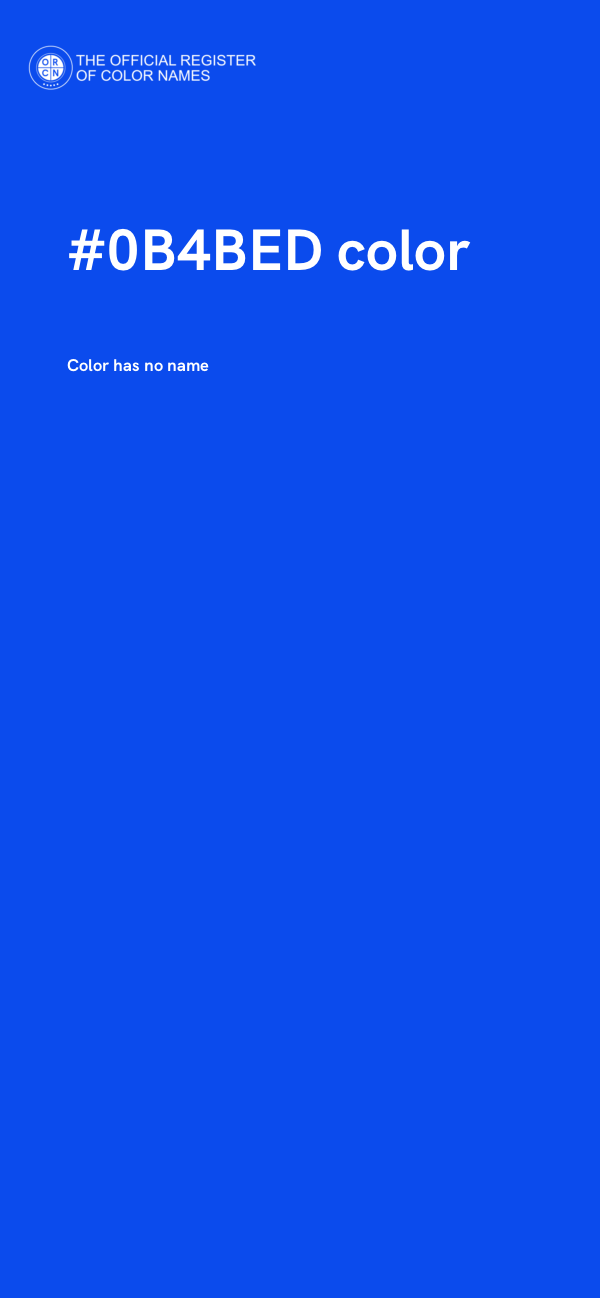 #0B4BED color image
