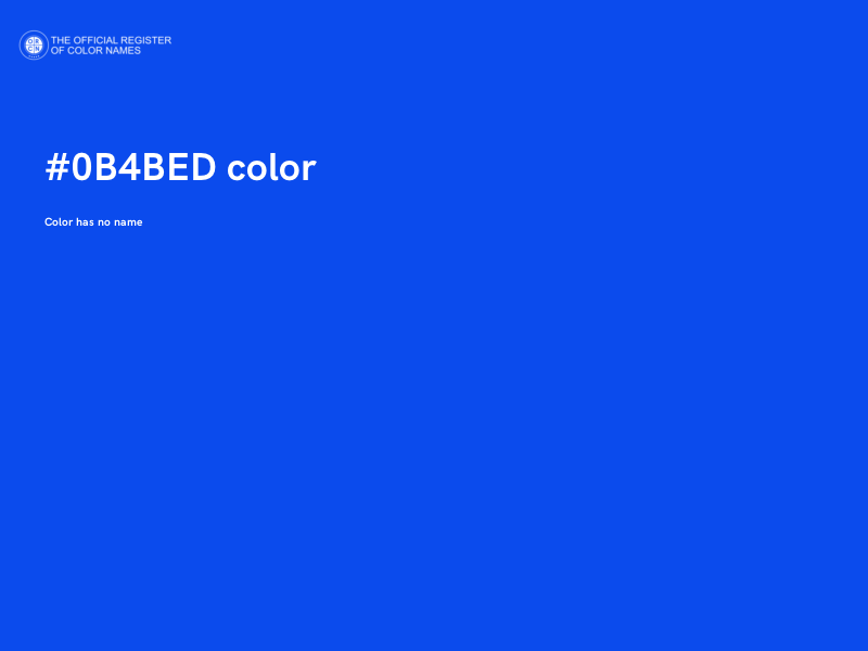 #0B4BED color image