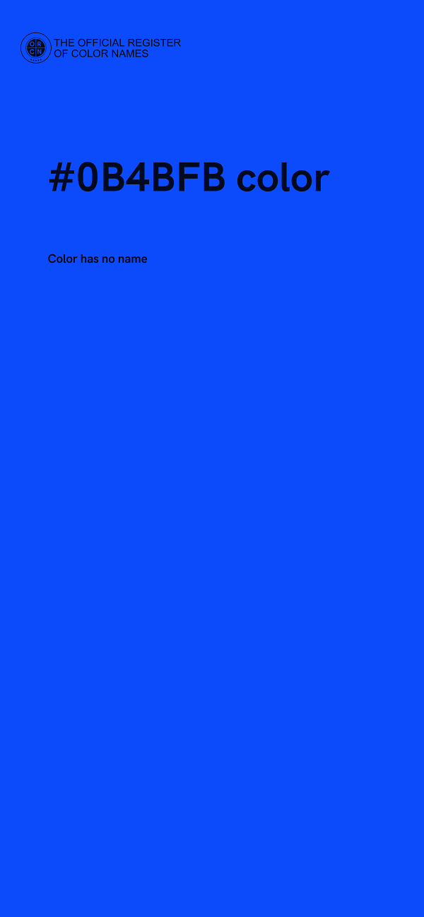 #0B4BFB color image