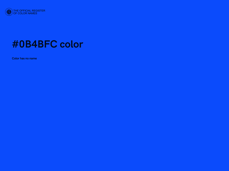 #0B4BFC color image