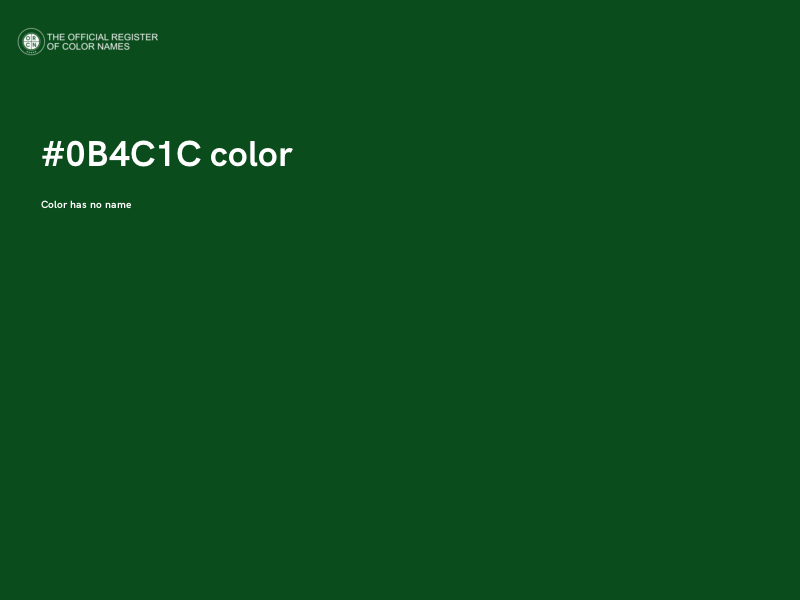 #0B4C1C color image
