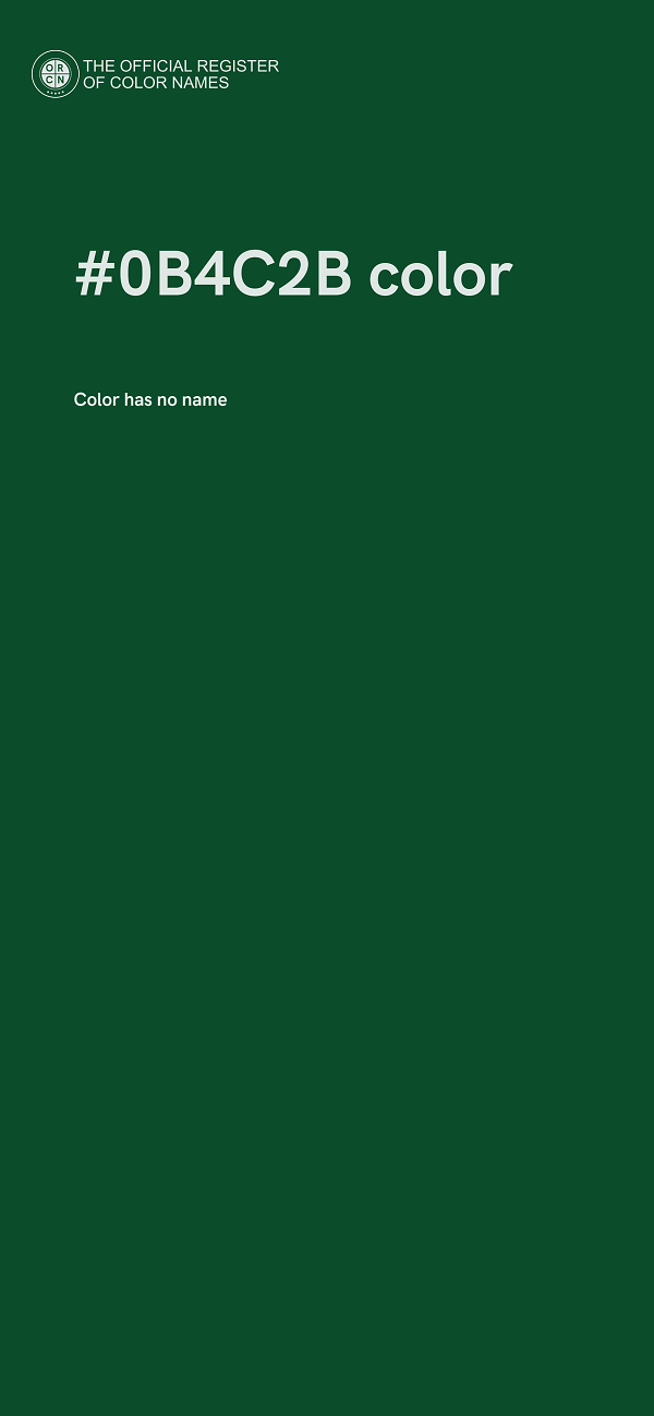 #0B4C2B color image
