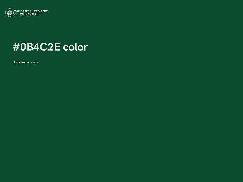 #0B4C2E color image