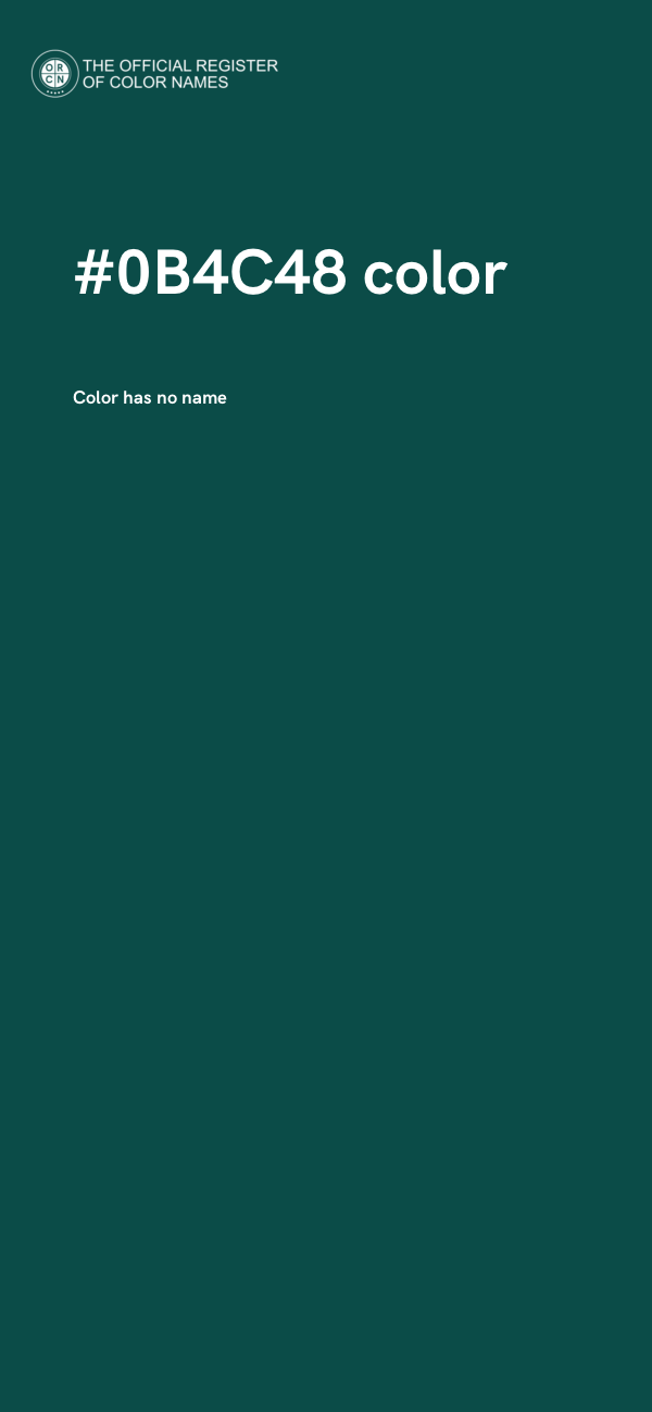 #0B4C48 color image