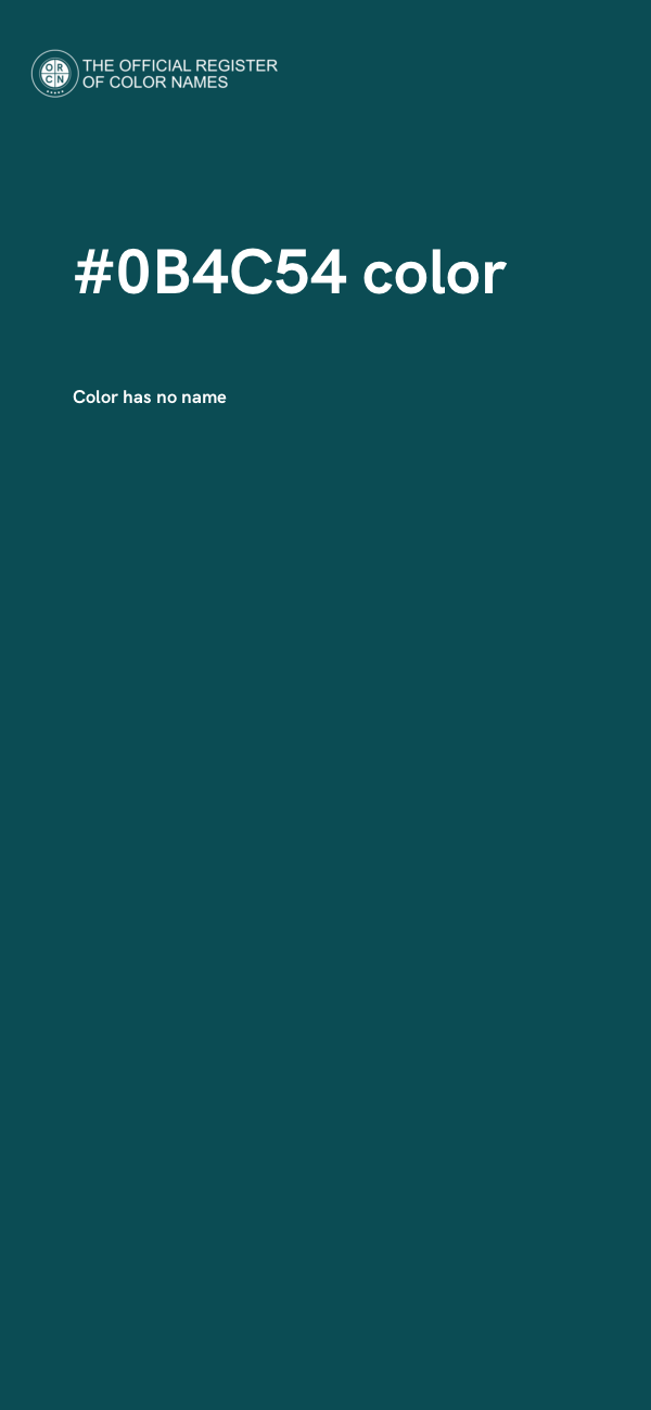 #0B4C54 color image