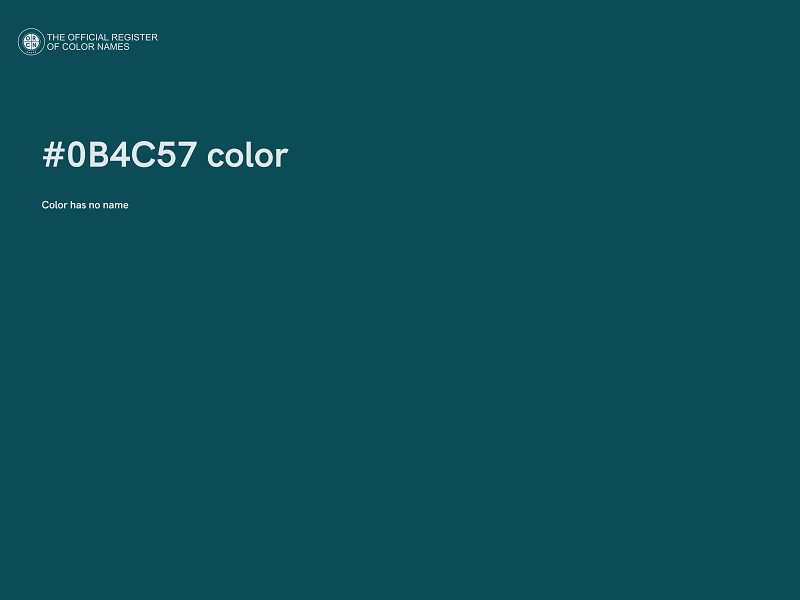 #0B4C57 color image