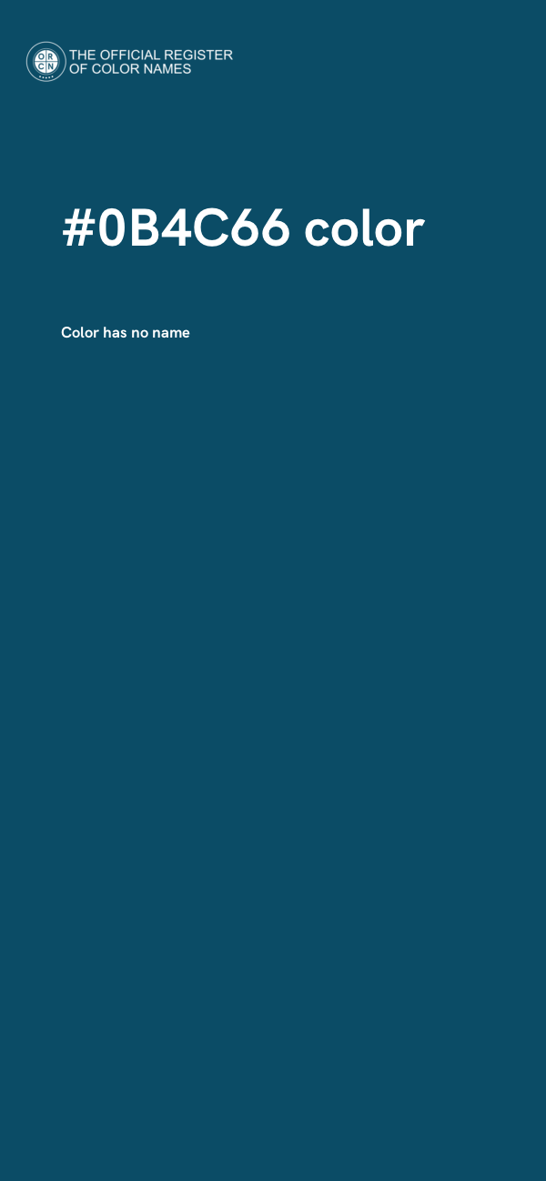 #0B4C66 color image