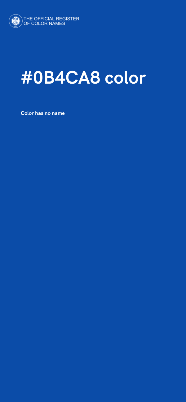 #0B4CA8 color image