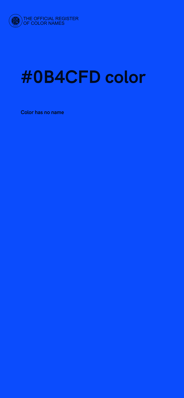 #0B4CFD color image