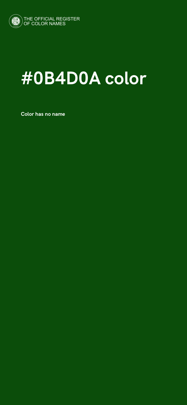 #0B4D0A color image