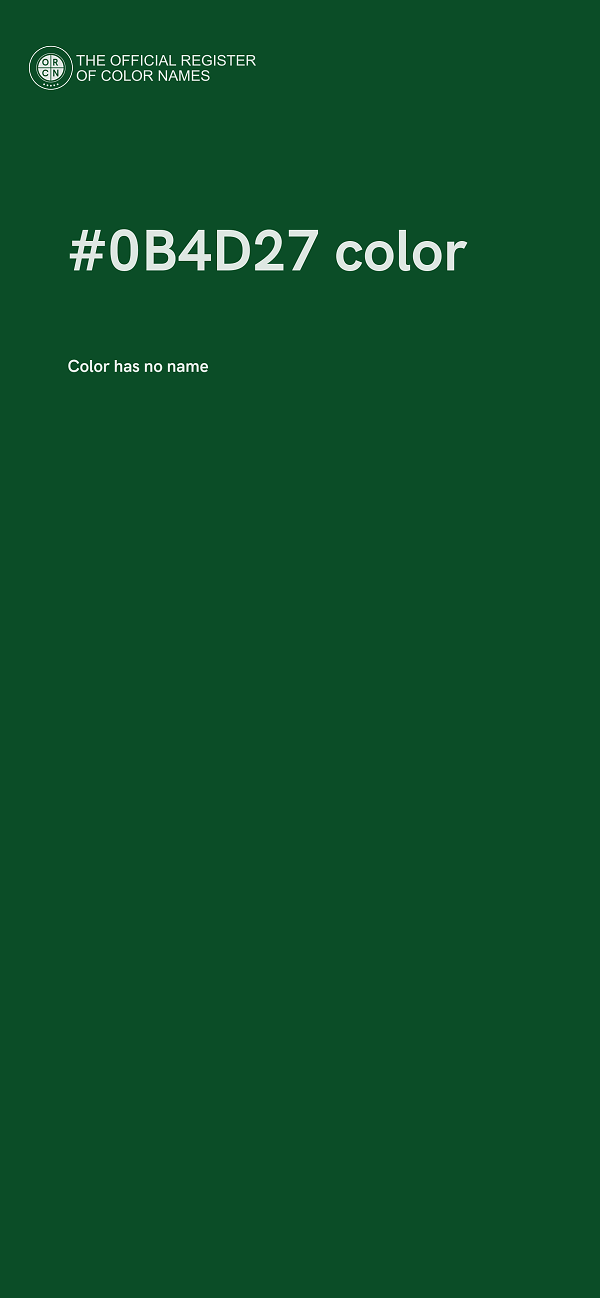 #0B4D27 color image