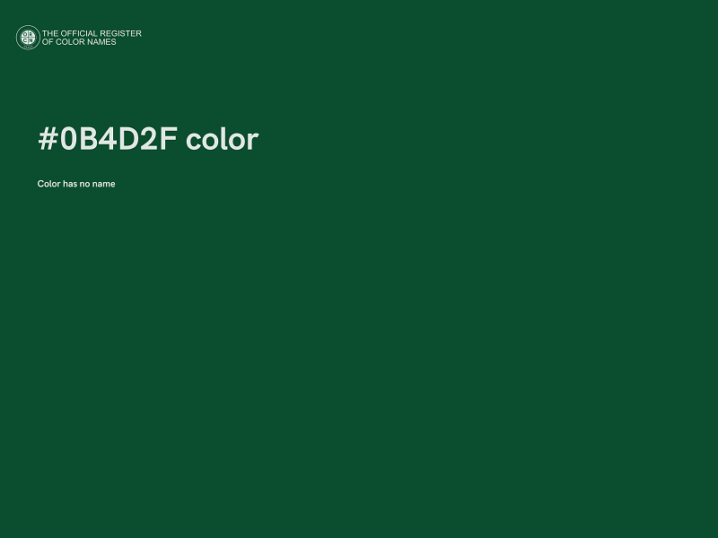 #0B4D2F color image