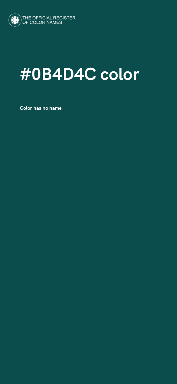 #0B4D4C color image