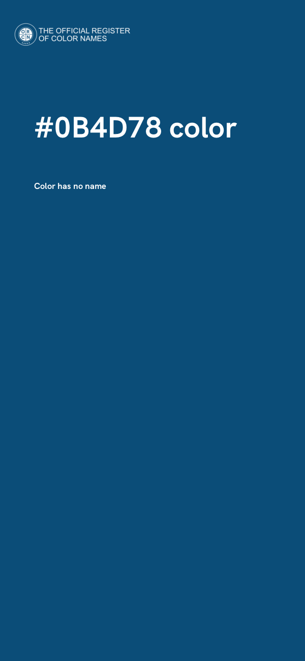 #0B4D78 color image