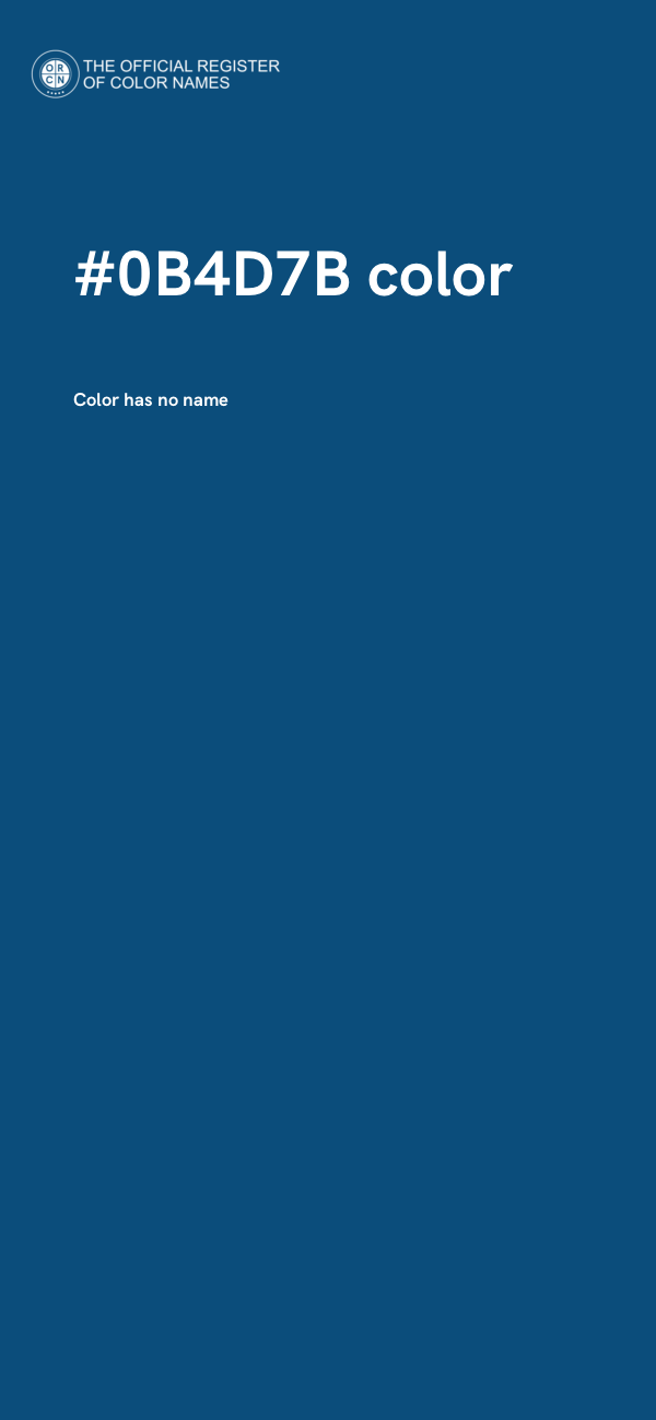 #0B4D7B color image