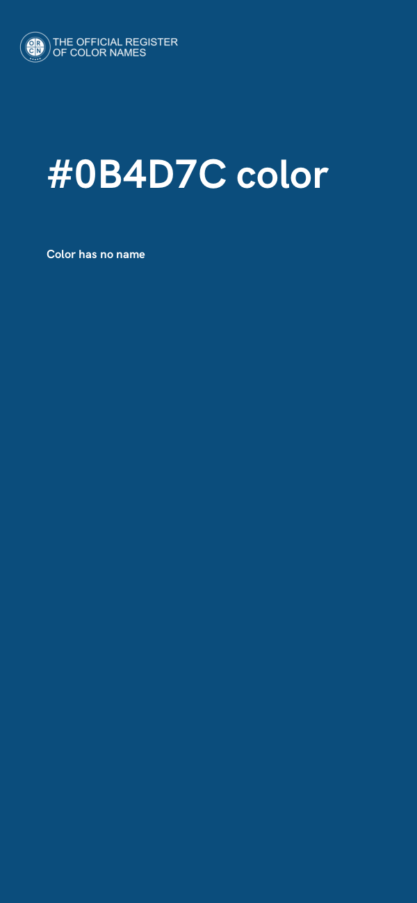 #0B4D7C color image