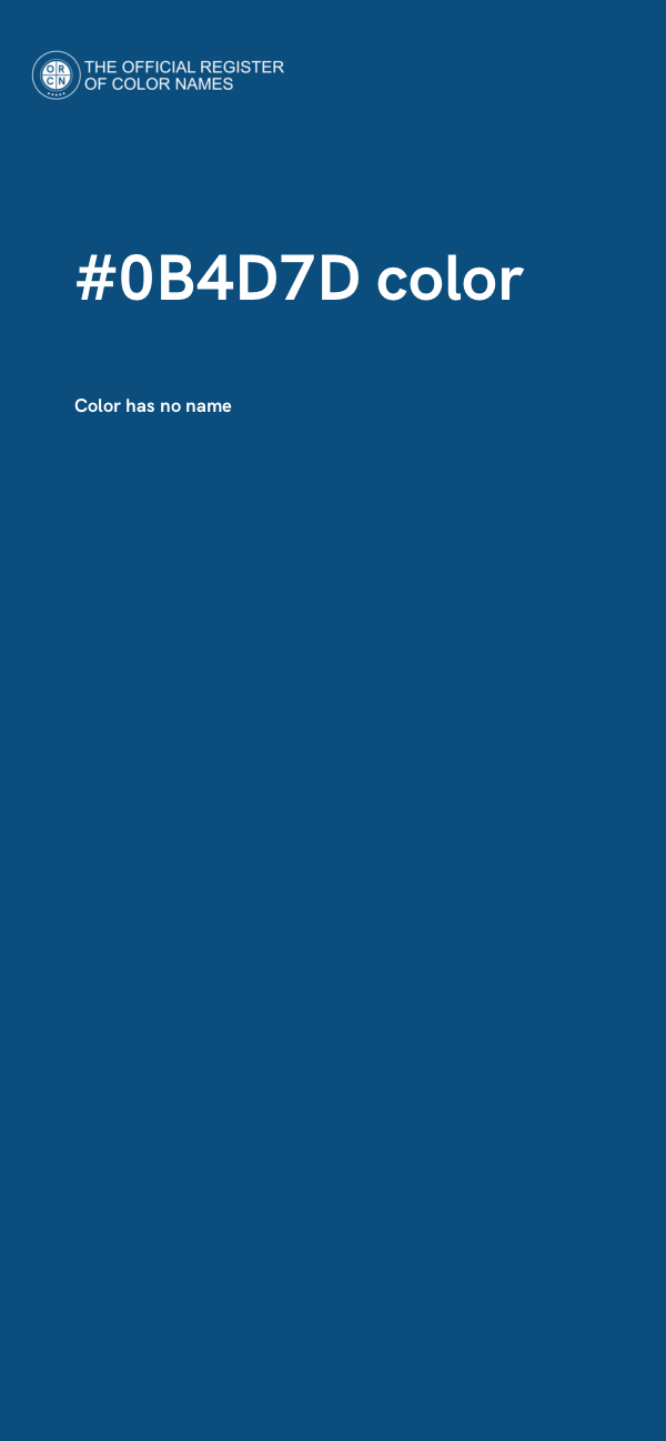 #0B4D7D color image