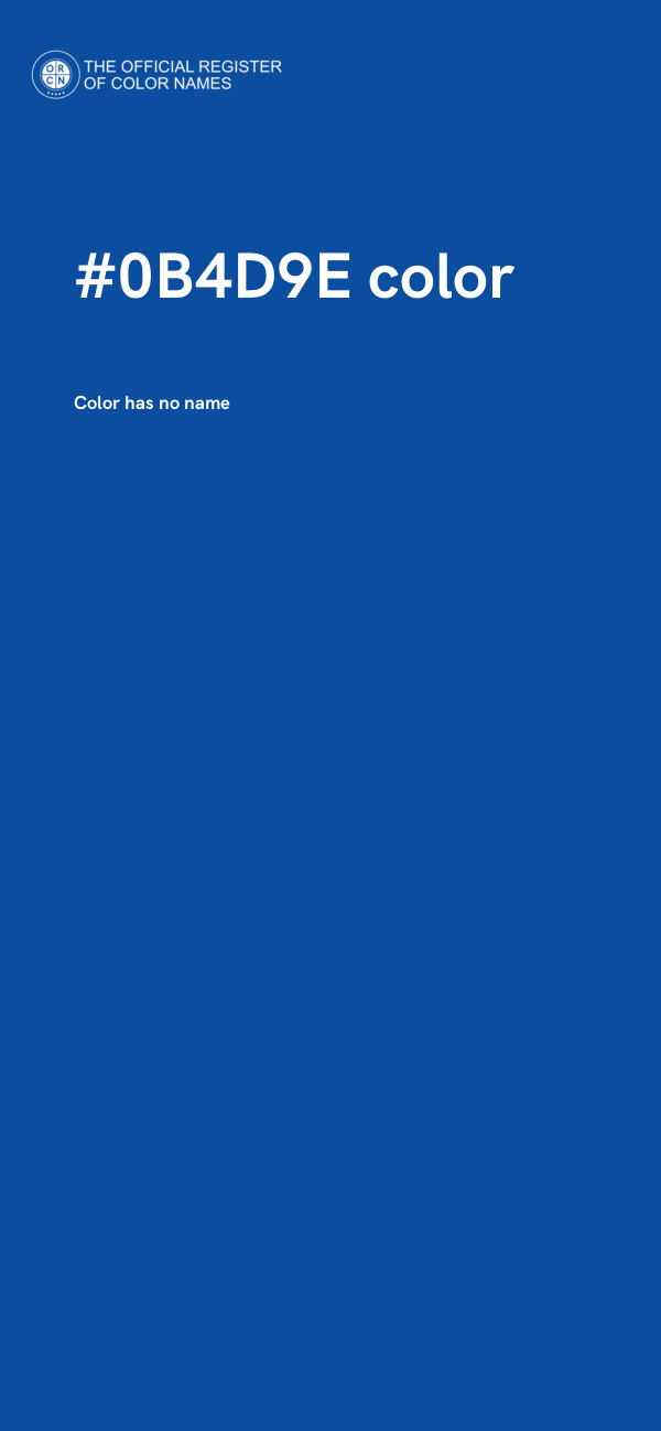 #0B4D9E color image
