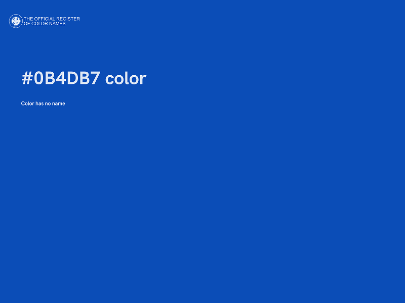 #0B4DB7 color image