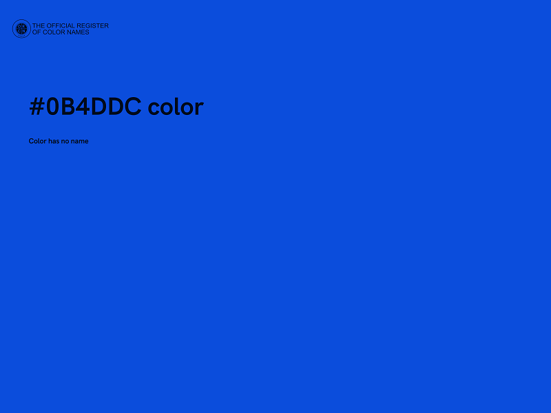 #0B4DDC color image