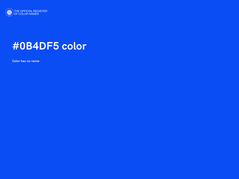 #0B4DF5 color image
