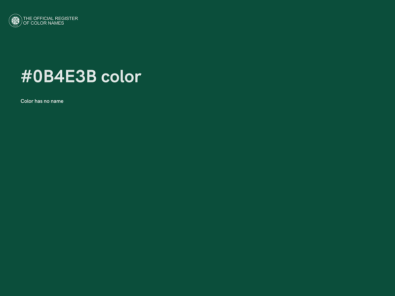 #0B4E3B color image