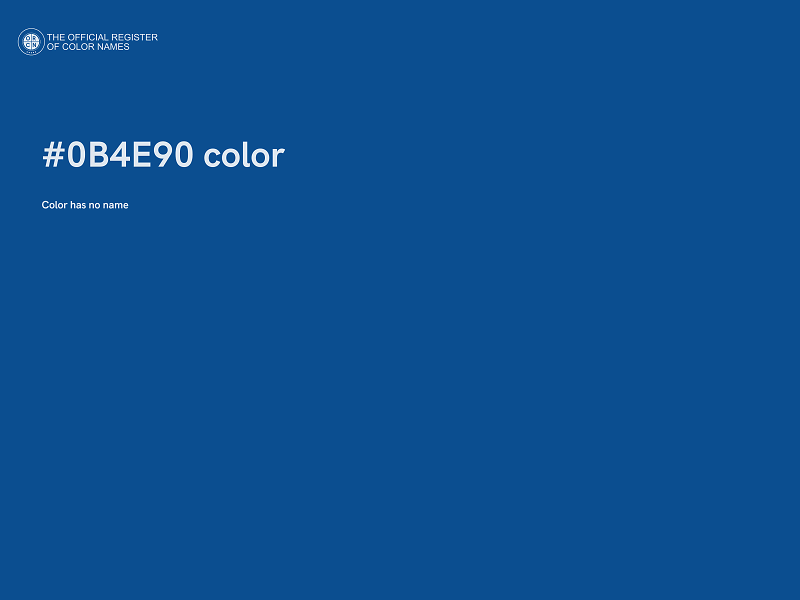 #0B4E90 color image