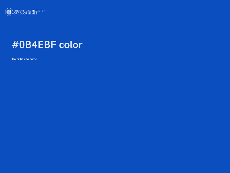 #0B4EBF color image