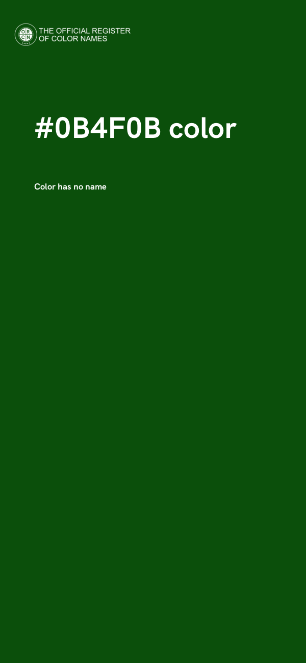#0B4F0B color image