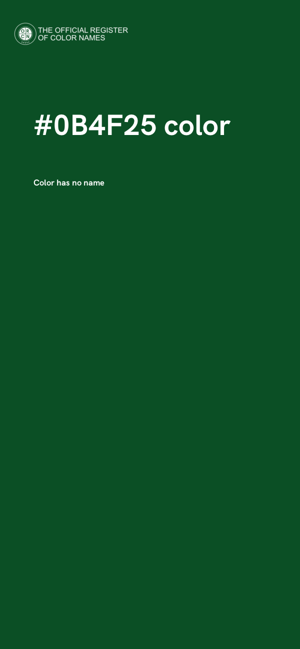 #0B4F25 color image