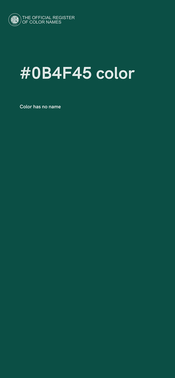 #0B4F45 color image