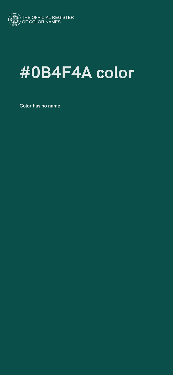 #0B4F4A color image
