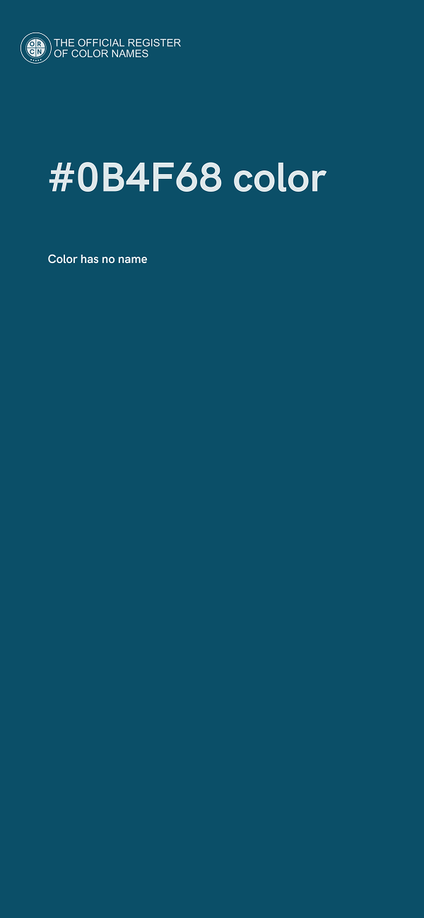 #0B4F68 color image