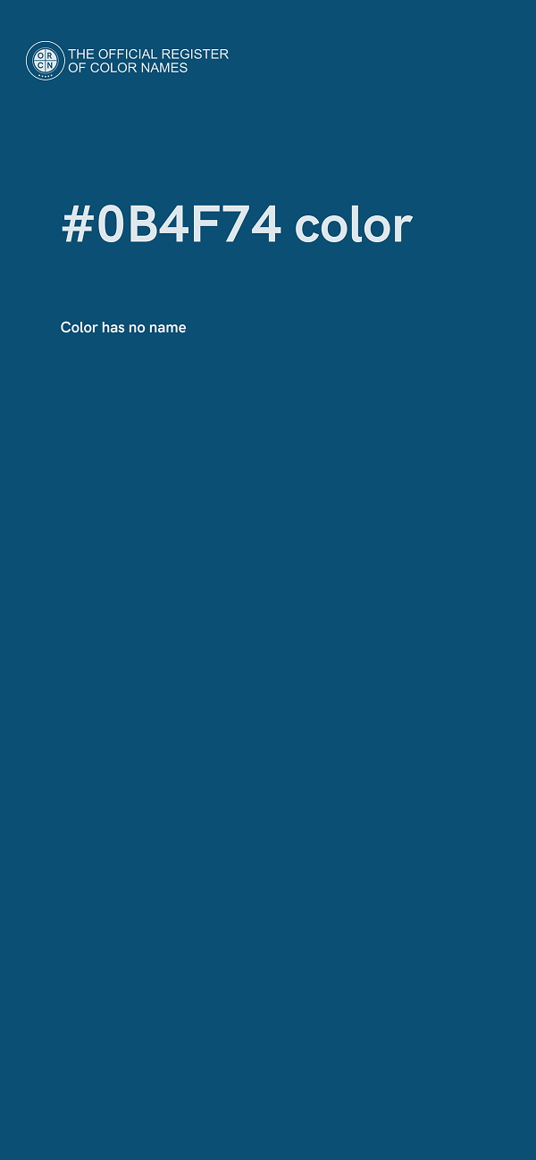 #0B4F74 color image