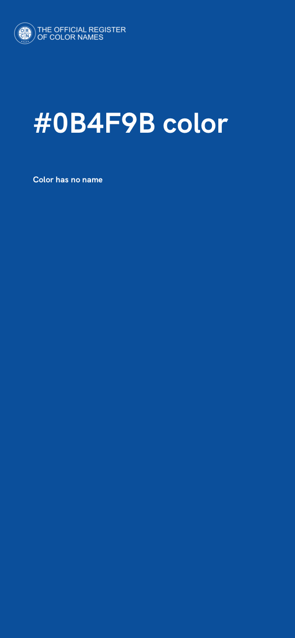 #0B4F9B color image